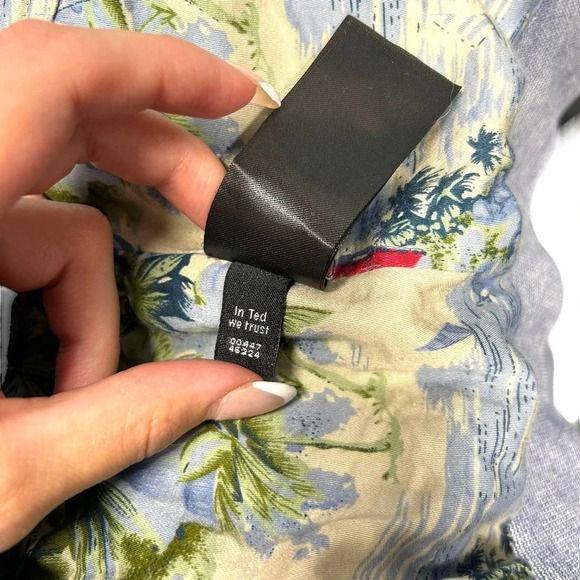 Ted Baker Men's Wolpert Chambray Blue Bomber Jacket Size 4 /‎ US 40 - Picture 9 of 9